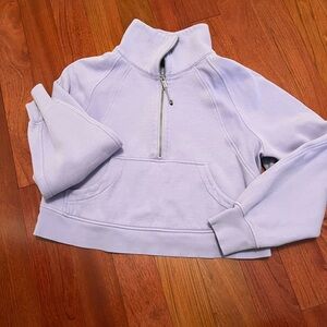 Lululemon Athletica Lavender Quarter-Zip Pullover